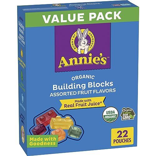 Annies Organic Building Blocks Fruit Flavored Snacks, Assorted ...