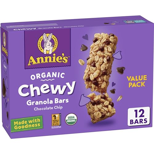 Annies Organic Chewy Granola Bars, Chocolate Chip, 12 ct