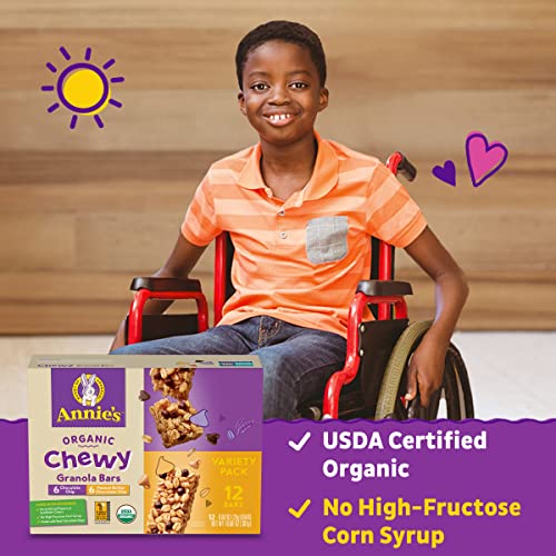 Annies Organic Chewy Granola Bars, Peanut Butter Chocolate Chip...