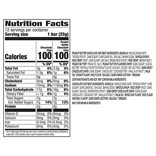 Annies Organic Chewy Granola Bars, Peanut Butter Chocolate Chip...