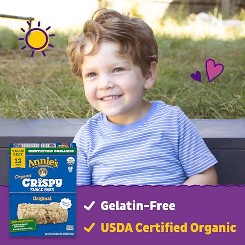 Annies Organic Original Crispy Snack Bars, Gluten Free, Value P...
