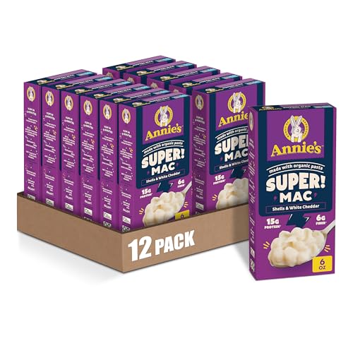 Annies Super! Mac, Protein Macaroni And Cheese Dinner, Shells &...