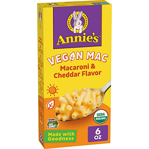Annie’s Vegan Mac and Cheddar Flavor Organic Pasta, 6 Oz