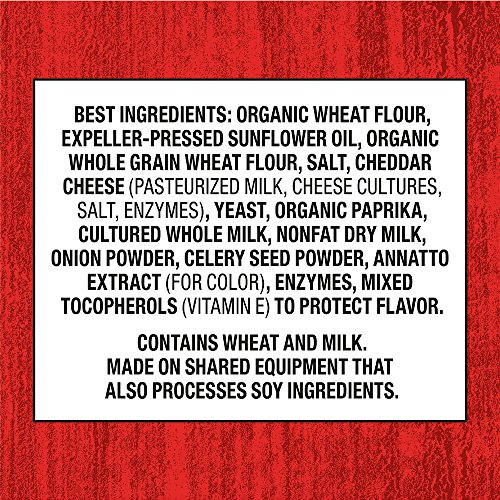 Annies Cheddar Squares, Baked Cheese Crackers, 7.5 Oz Box