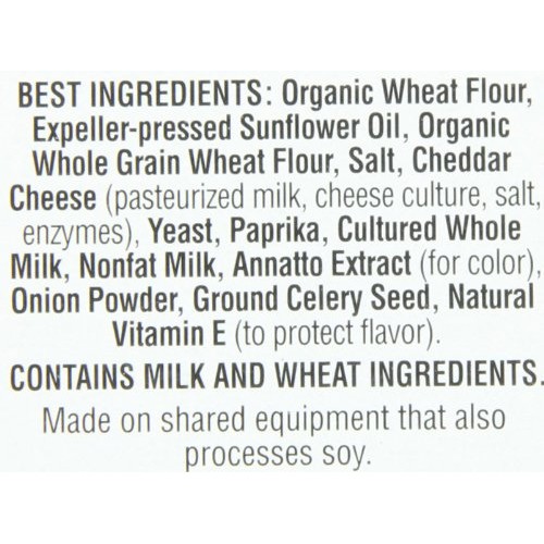 Annies Cheddar Squares, Baked Cheese Crackers, 7.5 Oz Box