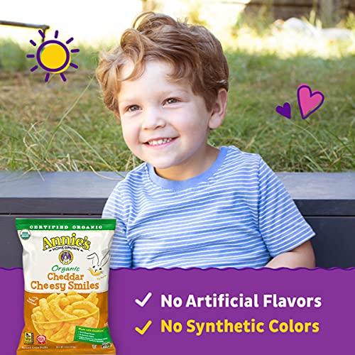 Annies Organic Cheddar Cheesy Baked Corn Puffs, 4 Oz