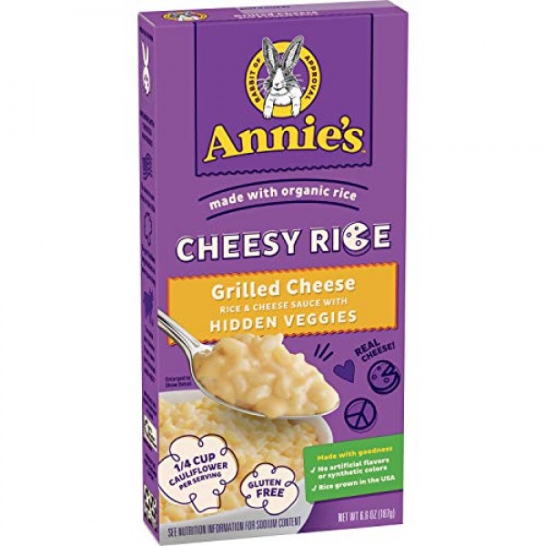 Annies Cheesy Rice - Grilled Cheese, Rice and Cheese Sauce, 6.9 oz