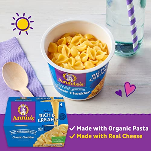 Annies Classic Cheddar Deluxe Rich and Creamy Microwave Mac & C...