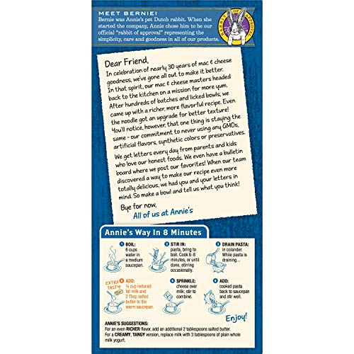 Annies Classic Cheddar Macaroni And Cheese Pasta &Amp; Mac And Chee