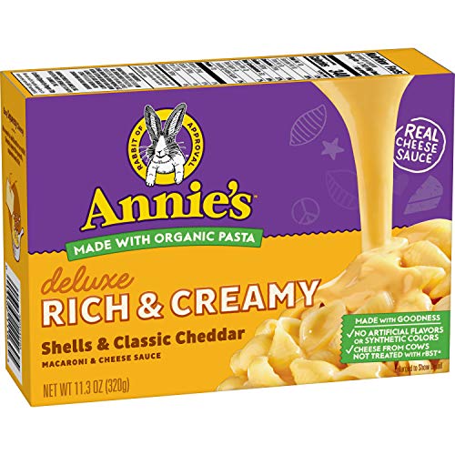 Annies Deluxe Rich &Amp; Creamy Shells &Amp; Classic Cheddar Macaroni &Amp;