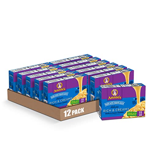 Annies Deluxe Rich &Amp; Creamy Shells &Amp; Classic Cheddar Macaroni &Amp;