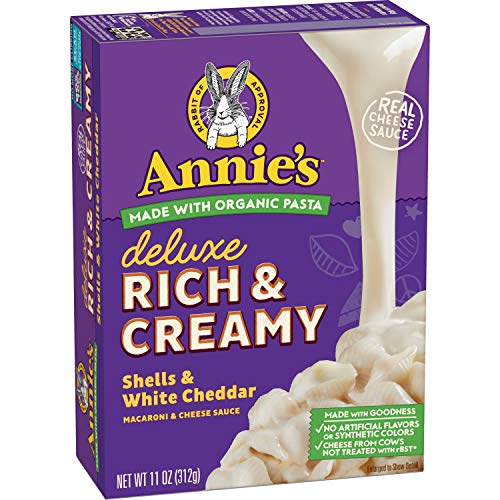 Annies Deluxe Rich &Amp; Creamy Shells &Amp; White Cheddar Macaroni &Amp; C