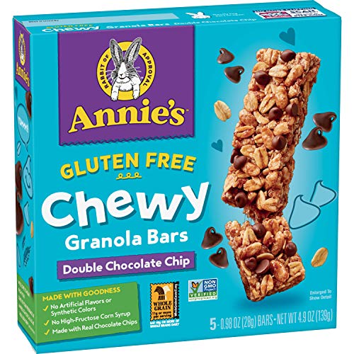 Annies Gluten Free Chewy Granola Bar, Double Chocolate Chip, 4.