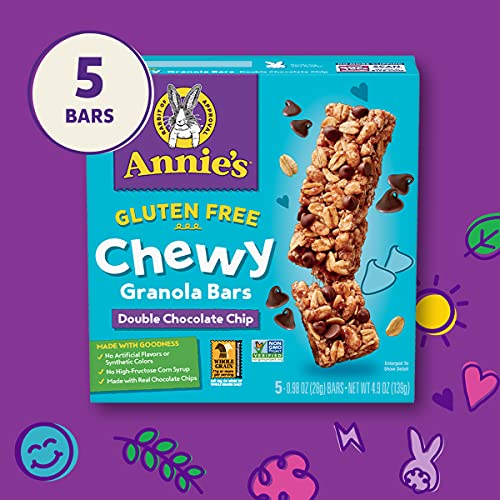 Annies Gluten Free Chewy Granola Bars, Double Chocolate Chip Ba