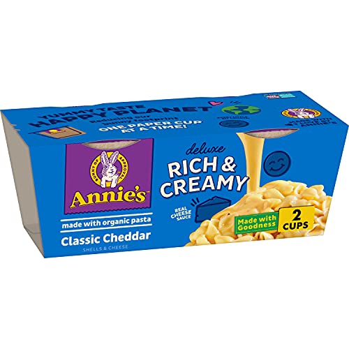 Annies Deluxe Rich &Amp; Creamy Shells &Amp; Classic Cheddar Macaroni &Amp;