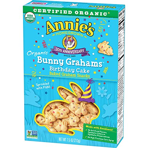 Annies Homegrown Certified Organic Bunny Grahams Birthday Cake,