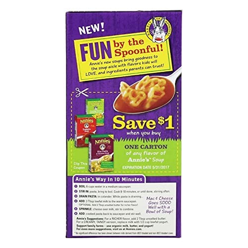 Annies Homegrown Macaroni & Cheese - Shells & White Cheddar - 6 oz