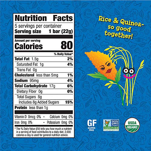 Annies Homegrown Organic Original Crispy Snack Bars, 3.9 Oz, 5