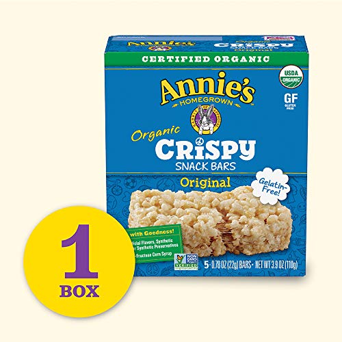 Annies Homegrown Organic Original Crispy Snack Bars, 3.9 Oz, 5