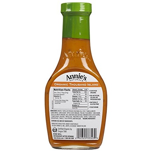Annies Homegrown Organic Thousand Island Dressing, 8 Ounce