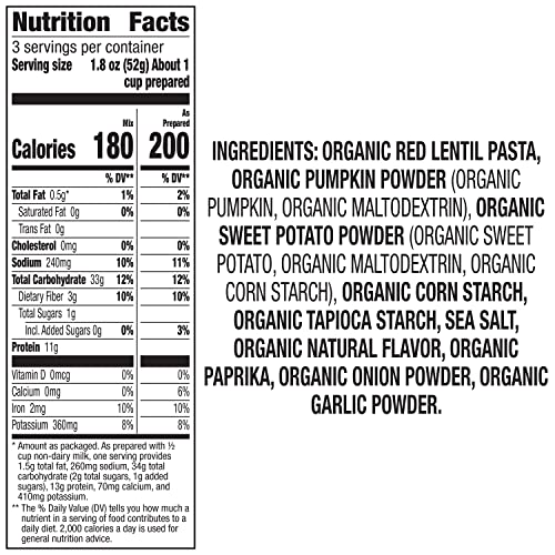 Annies Homegrown Organic Vegan Mac, Red Lentil Spiral with Swee...