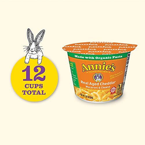 Annies Macaroni And Cheese, Microwave Cups, Pasta &Amp; Real Aged C