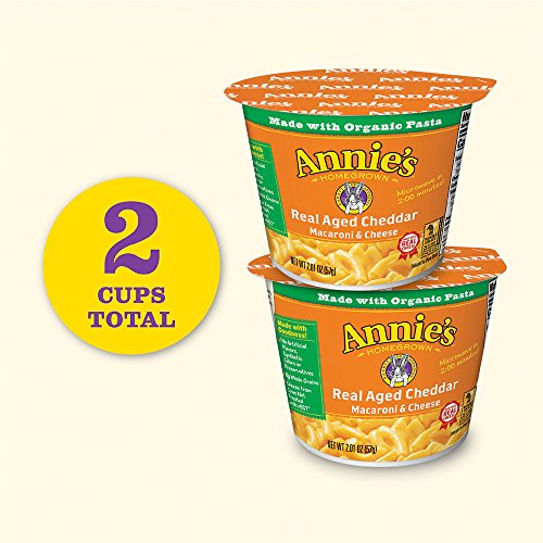 Annies Macaroni &Amp; Cheese, Real Aged Cheddar, Microwaveable Cup,