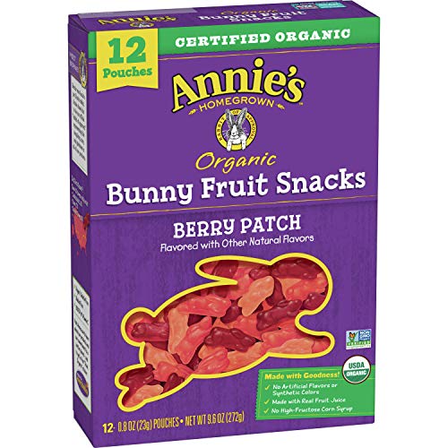Annies Organic Berry Patch Bunny Fruit Snacks, 12 Pouches