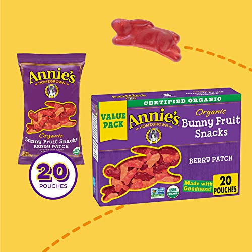 Annies Organic Berry Patch Bunny Fruit Snacks, Gluten Free 20