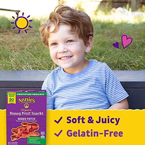 Annies Organic Berry Patch Bunny Fruit Snacks, Gluten Free 20