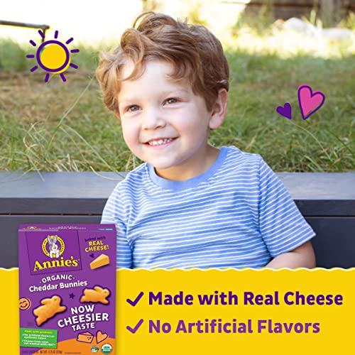 Annies Organic Cheddar Bunnies Baked Snack Crackers, 11.25 Oz