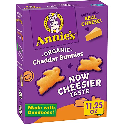 Annies Organic Cheddar Bunnies Baked Snack Crackers, 11.25 Oz