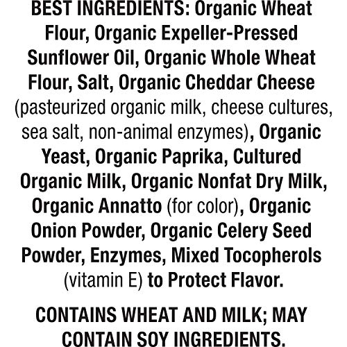 Annies Organic Cheddar Squares Baked Snack Crackers 11.25 Oz