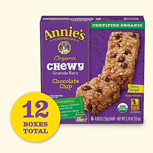 Annies Organic Chewy Chocolate Chip Granola Bars 6 Ct Pack Of 12