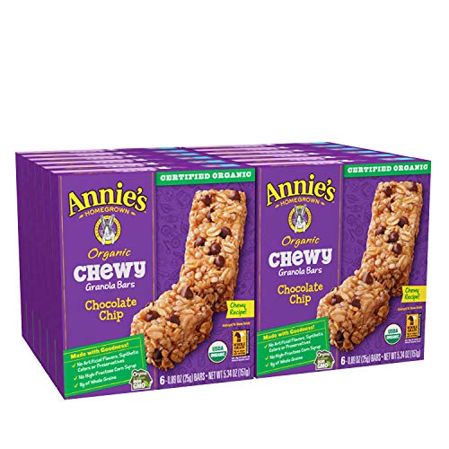 Annies Organic Chewy Chocolate Chip Granola Bars 6 Ct Pack Of 12