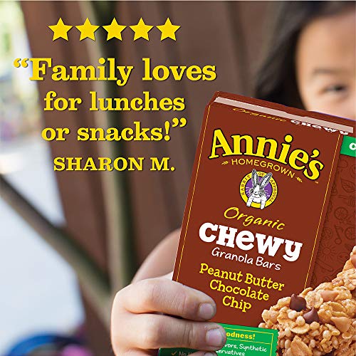 Annies Organic Chewy Granola Bars, Peanut Butter Chocolate Chip