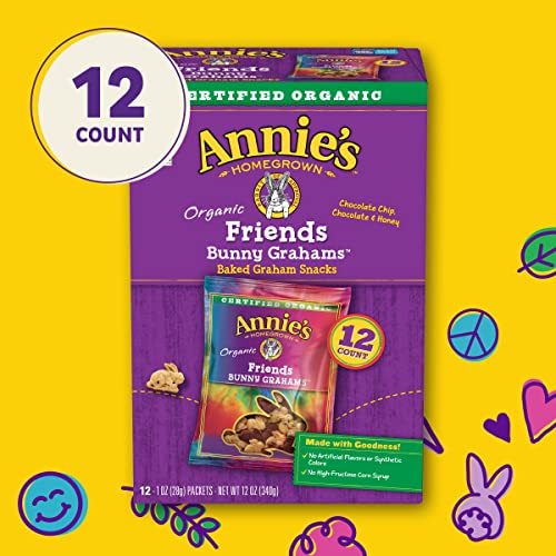 Annies Organic Friends Bunny Honey Chocolate &Amp; Chocolate Chip B