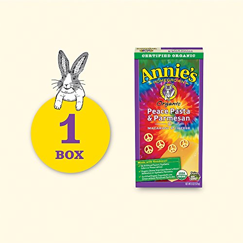 Annies Organic Peace Pasta And Parmesan Macaroni And Cheese, Ma
