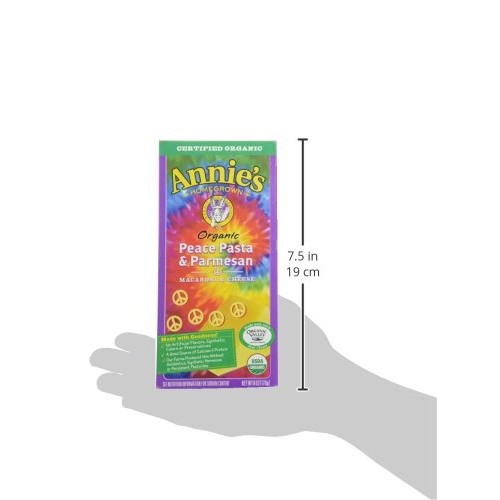 Annies Organic Peace Pasta And Parmesan Macaroni And Cheese, Ma