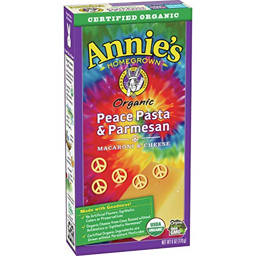 Annies Organic Peace Pasta And Parmesan Macaroni And Cheese, Ma
