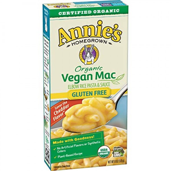 Annies Organic Vegan Gluten-Free Elbows & Creamy Sauce Macaroni...