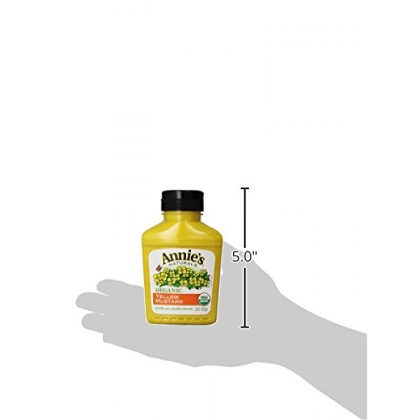 Annies Organic Yellow Mustard, 9 Oz