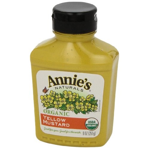 Annies Organic Yellow Mustard, 9 Oz