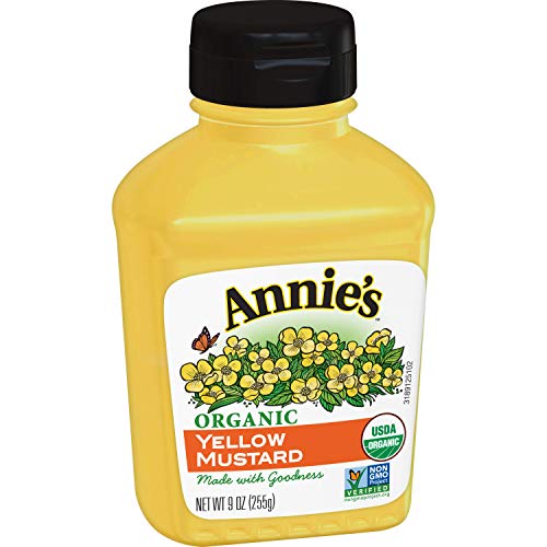 Annies Organic Yellow Mustard, 9 Oz