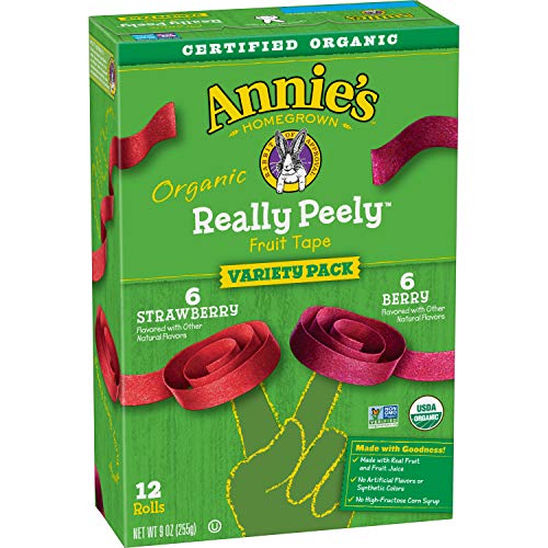 Annies Strawberry/Berry Organic Really Peely Fruit Tape Variety Annies Strawberry/Berry Organic Really Peely Fruit Tape Variety