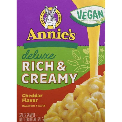 Annies Vegan Deluxe Rich &Amp; Creamy Shells &Amp; Vegan Cheddar 10.8 Oz