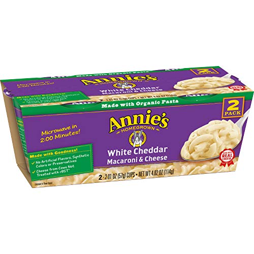 Annies White Cheddar Macaroni &Amp; Cheese, Microwavable Mac &Amp; Chee