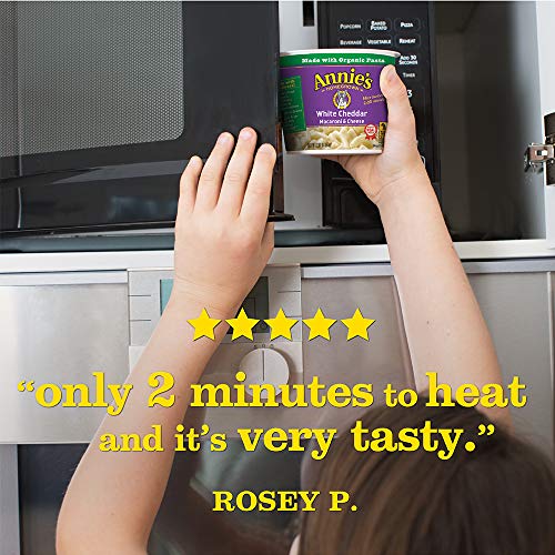 Annies White Cheddar Microwavable Macaroni &Amp; Cheese, 12 Cups, 2