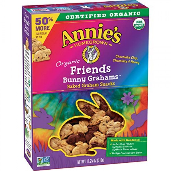 Annies Organic Friends Bunny Grahams Snacks, 11.25 Ounce