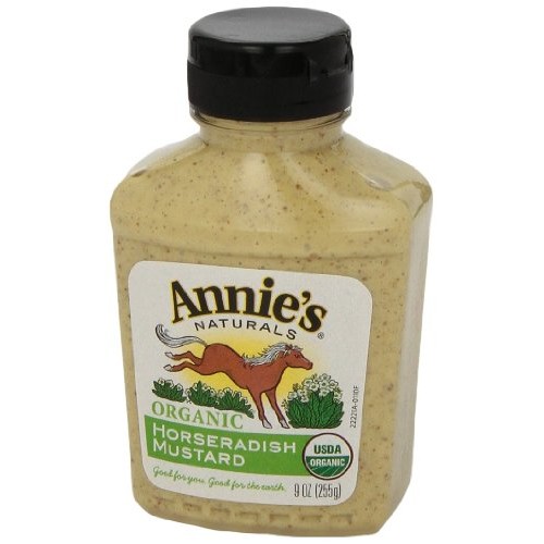 Annies Horseradish Mustard, Certified Organic, Gluten Free, Non